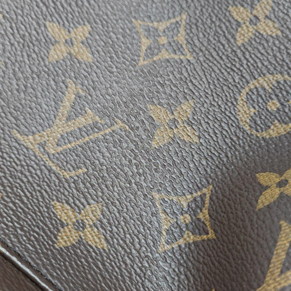 Monogram Coated Canvas Backpack Brown