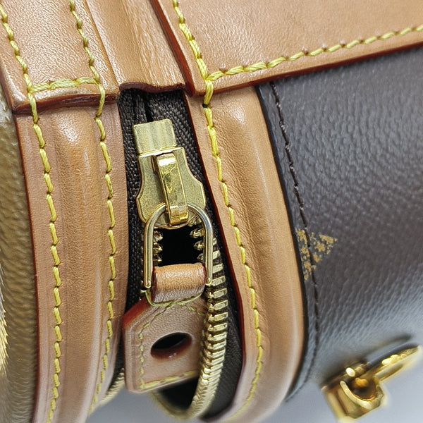 CANNES Monogram Coated Canvas Brown