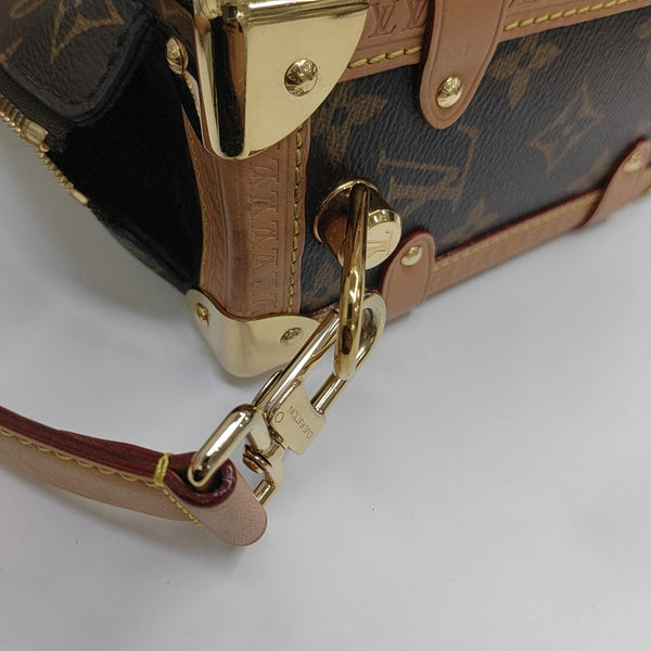 SIDE TRUNK MM Monogram Coated Canvas Brown
