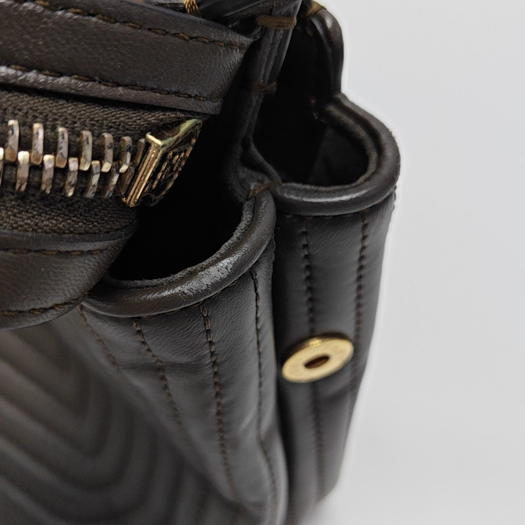 Dotcom Quilted Calfskin Brown