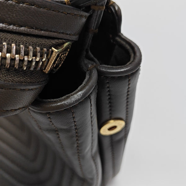 Dotcom Quilted Calfskin Brown