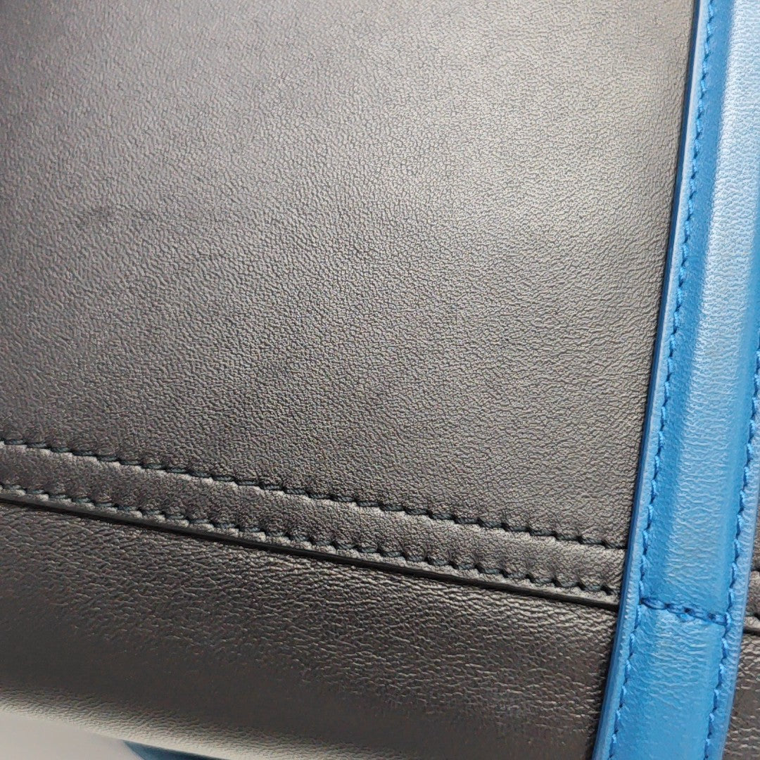 Calfskin Top Handle Bag Black