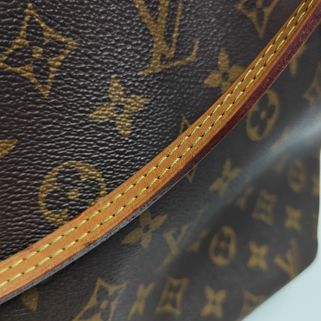 NEVERFULL MM Monogram Coated Canvas Brown