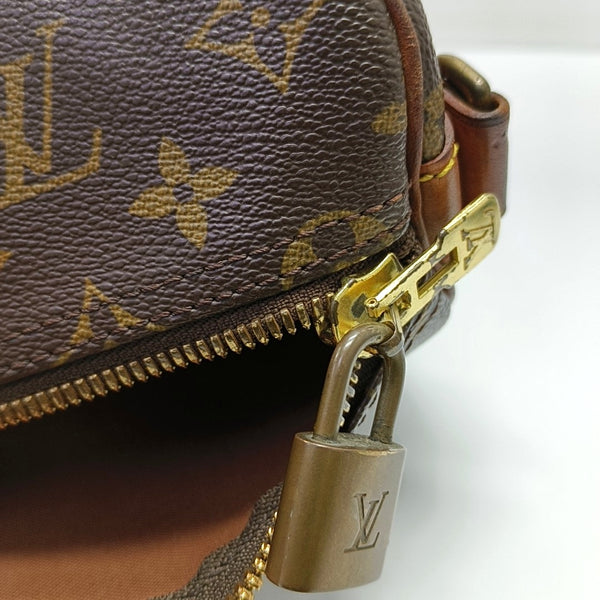 KEEPALL 50 Monogram Coated Canvas Brown