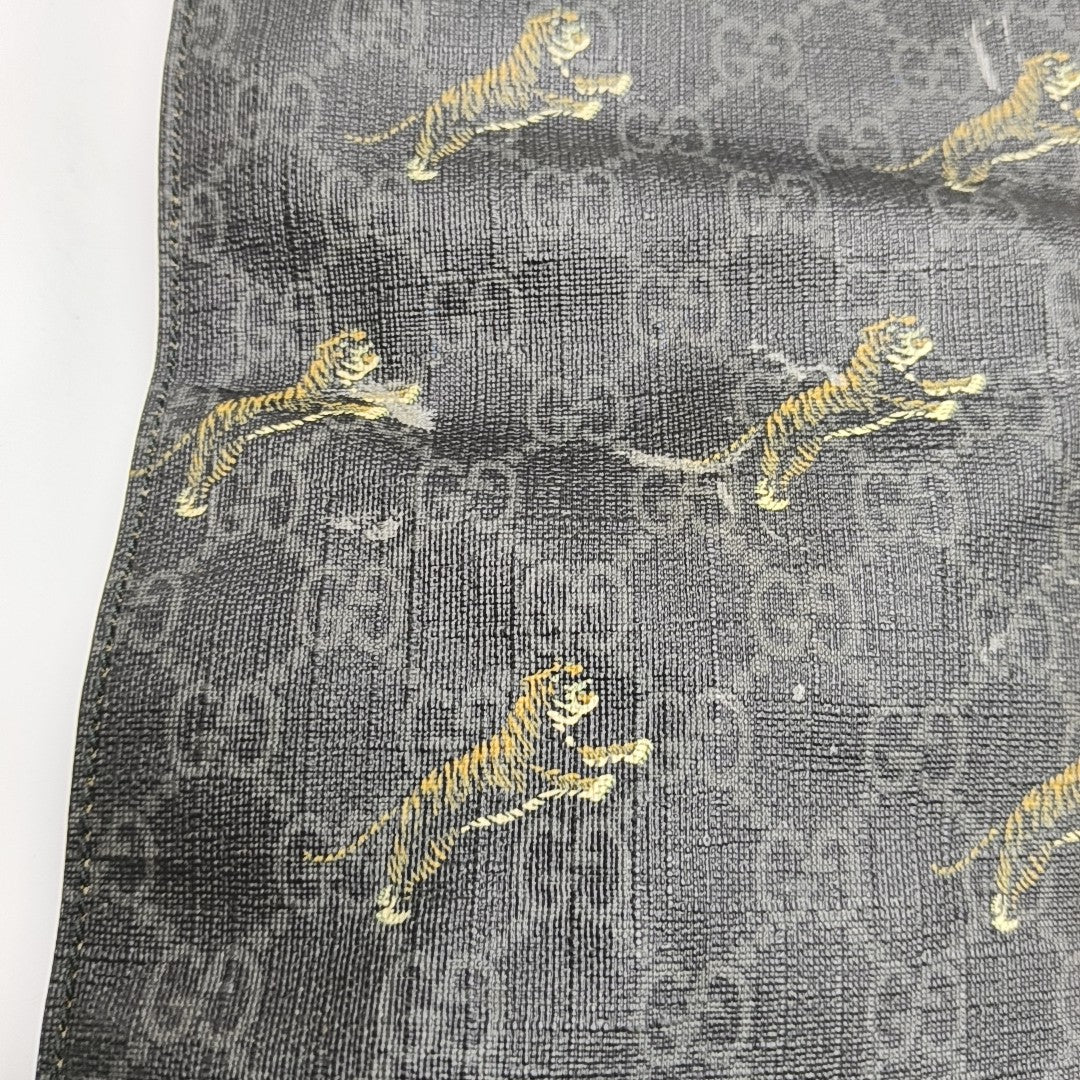 GG Supreme Monogram Coated Canvas Black