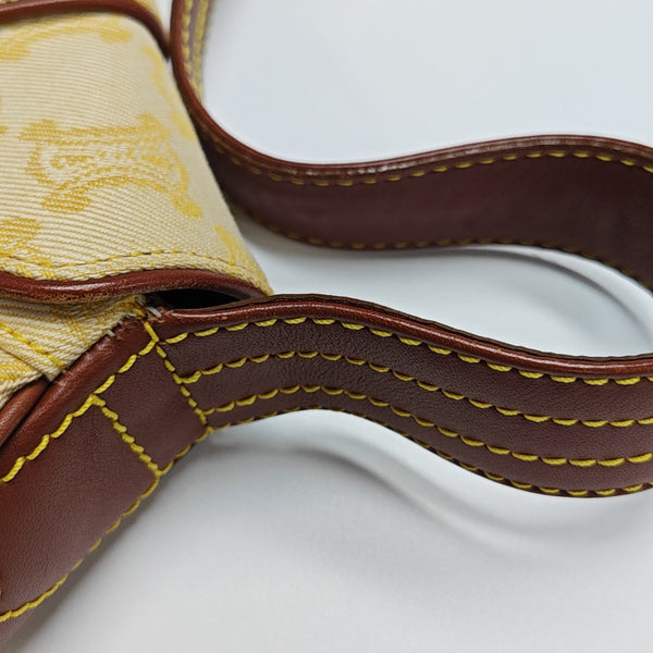 Canvas Top Handle Bag Yellow