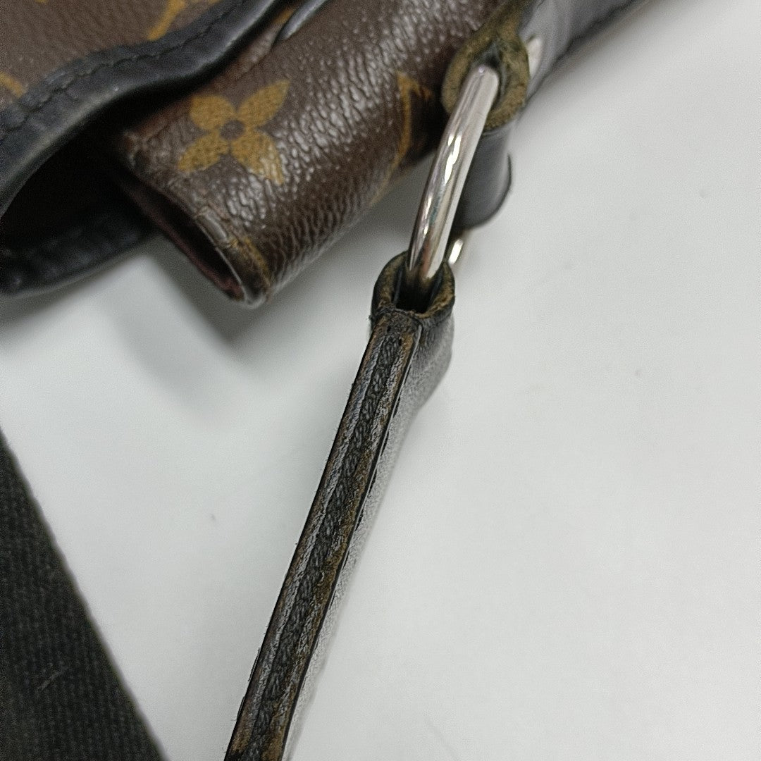 BASS Monogram Coated Canvas Brown