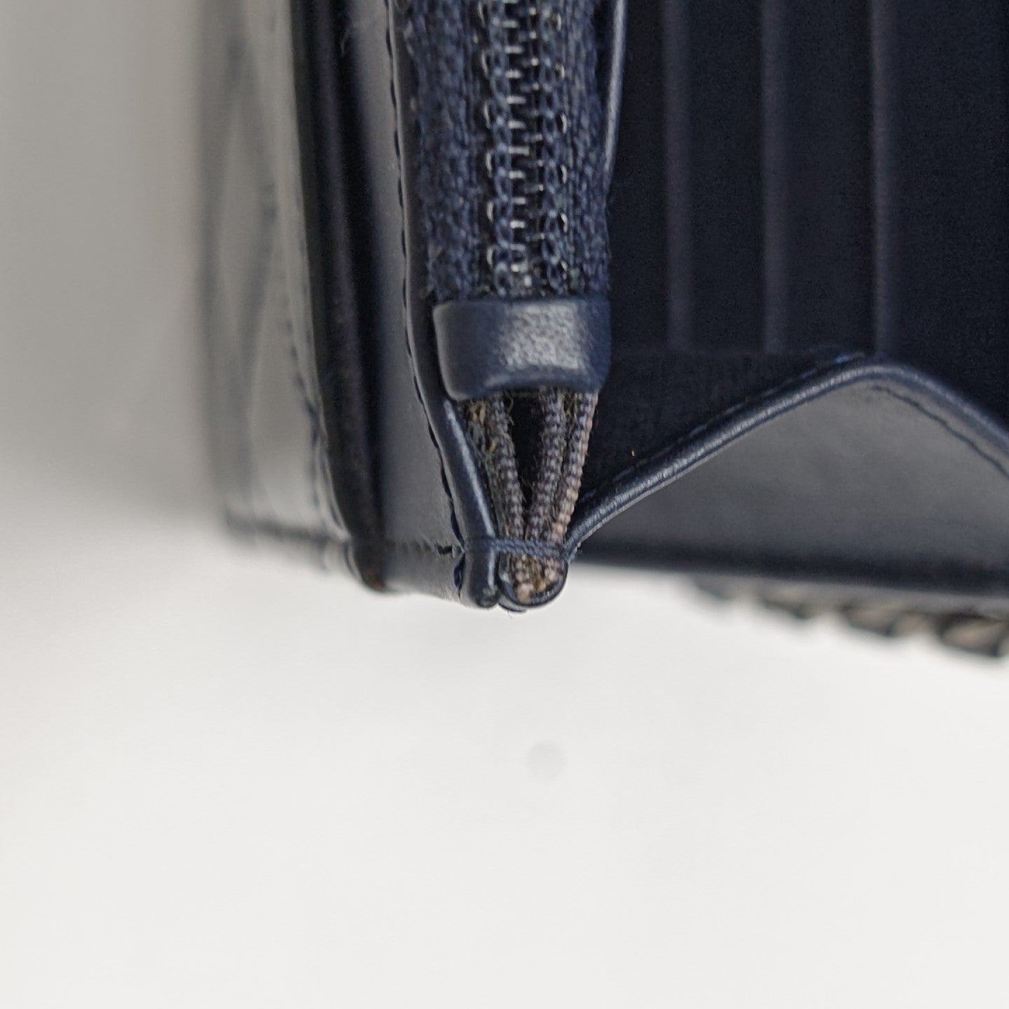 WOC Quilted Patent Leather Blue