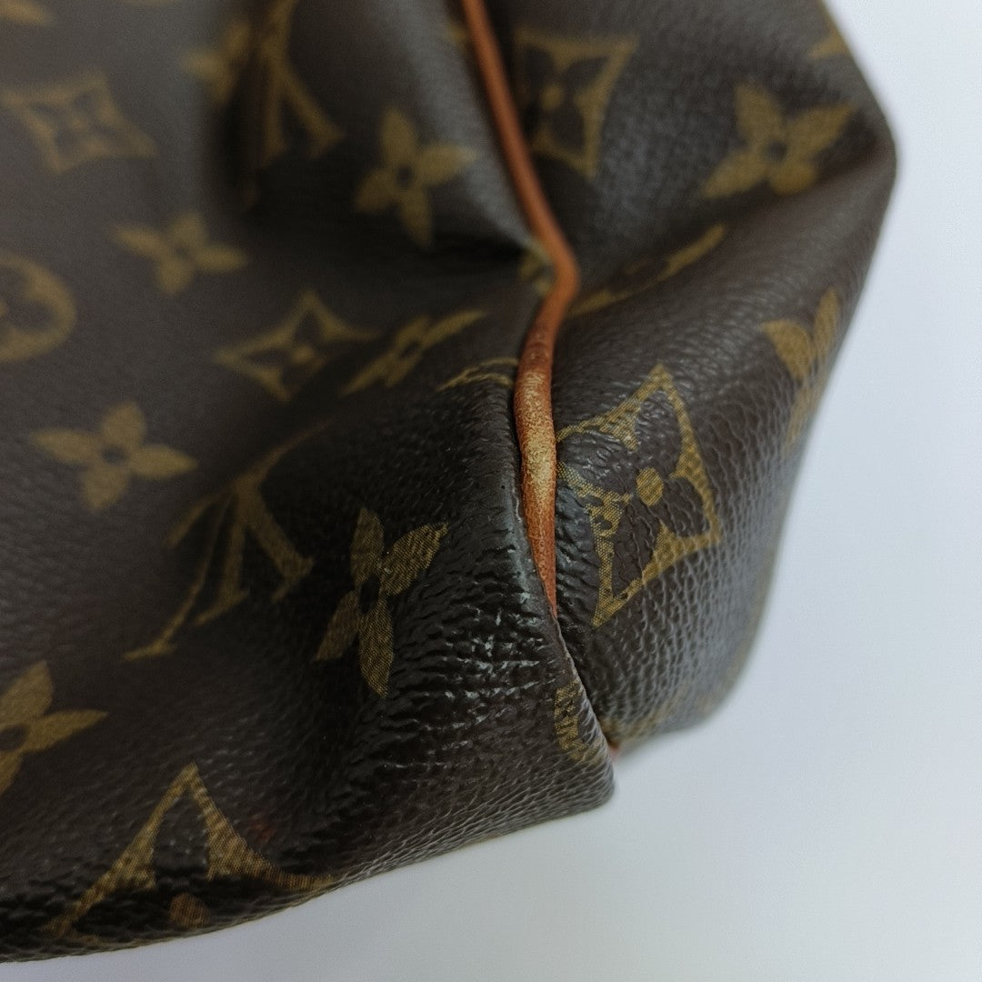 SPEEDY 30 Monogram Coated Canvas Brown