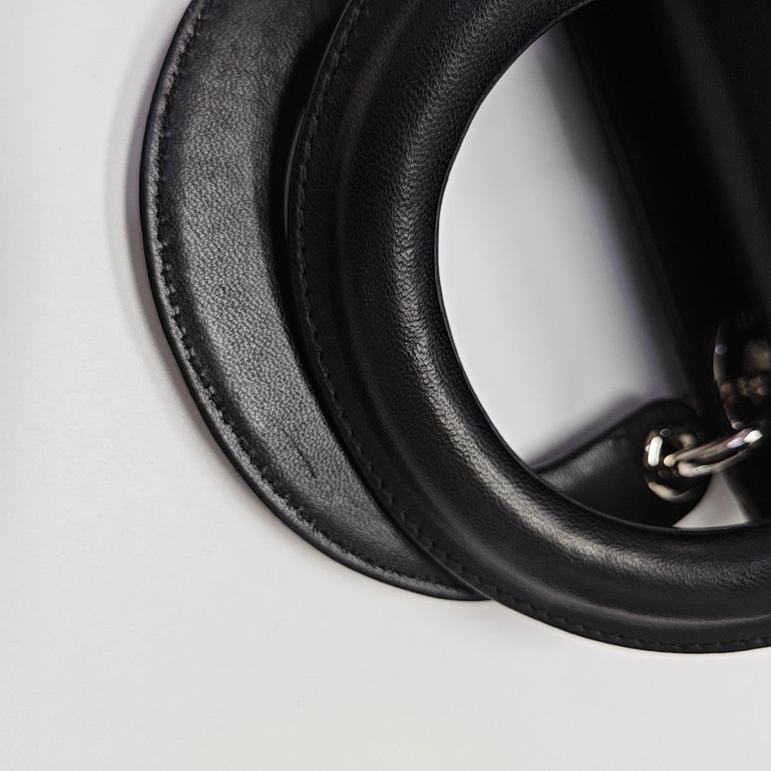 Lady Dior Mini Cannage Lambskin Black