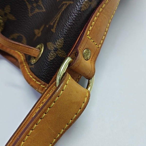 NOÉ MM Monogram Coated Canvas Brown