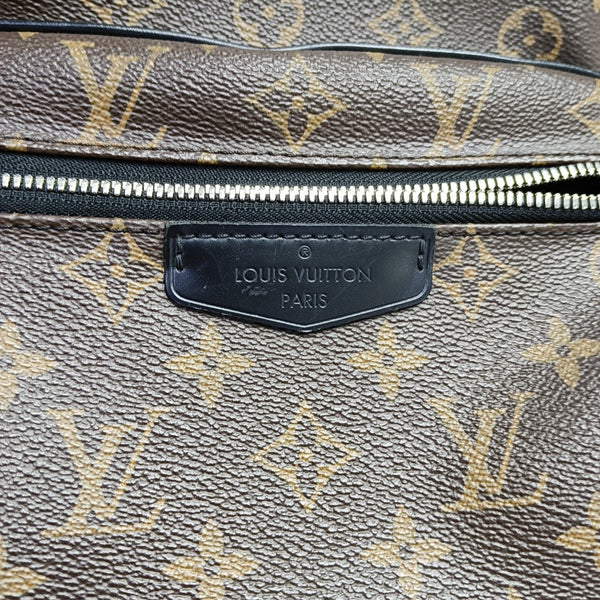 JOSH Monogram Coated Canvas Brown