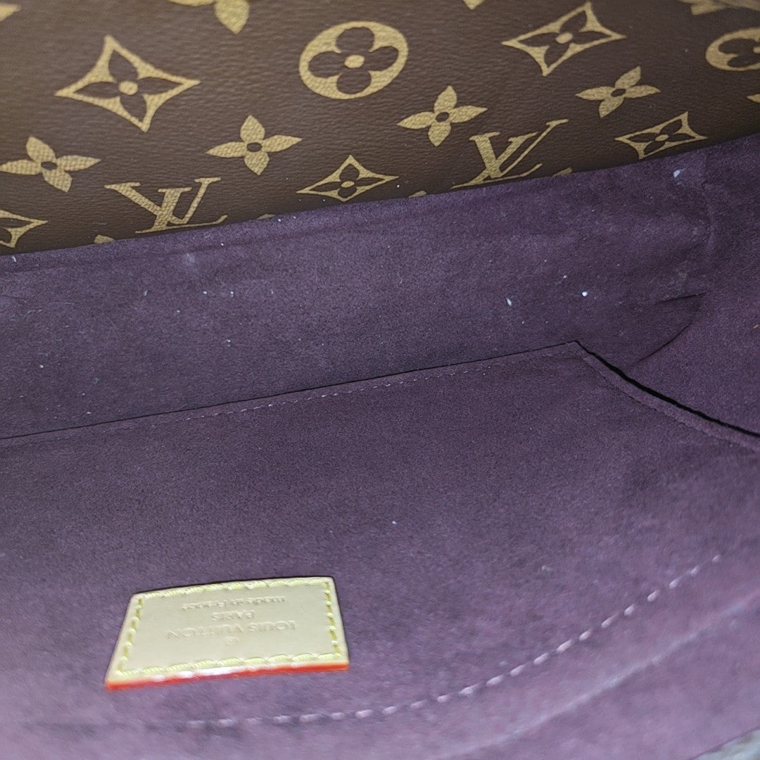 MONTAIGNE Monogram Coated Canvas Brown