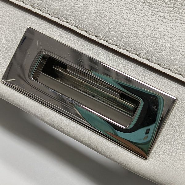 Peekaboo Large Calfskin White