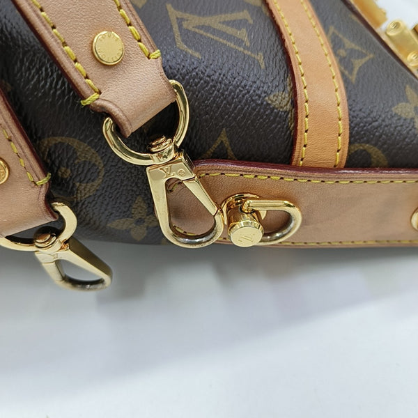 DUFFLE Monogram Coated Canvas Brown