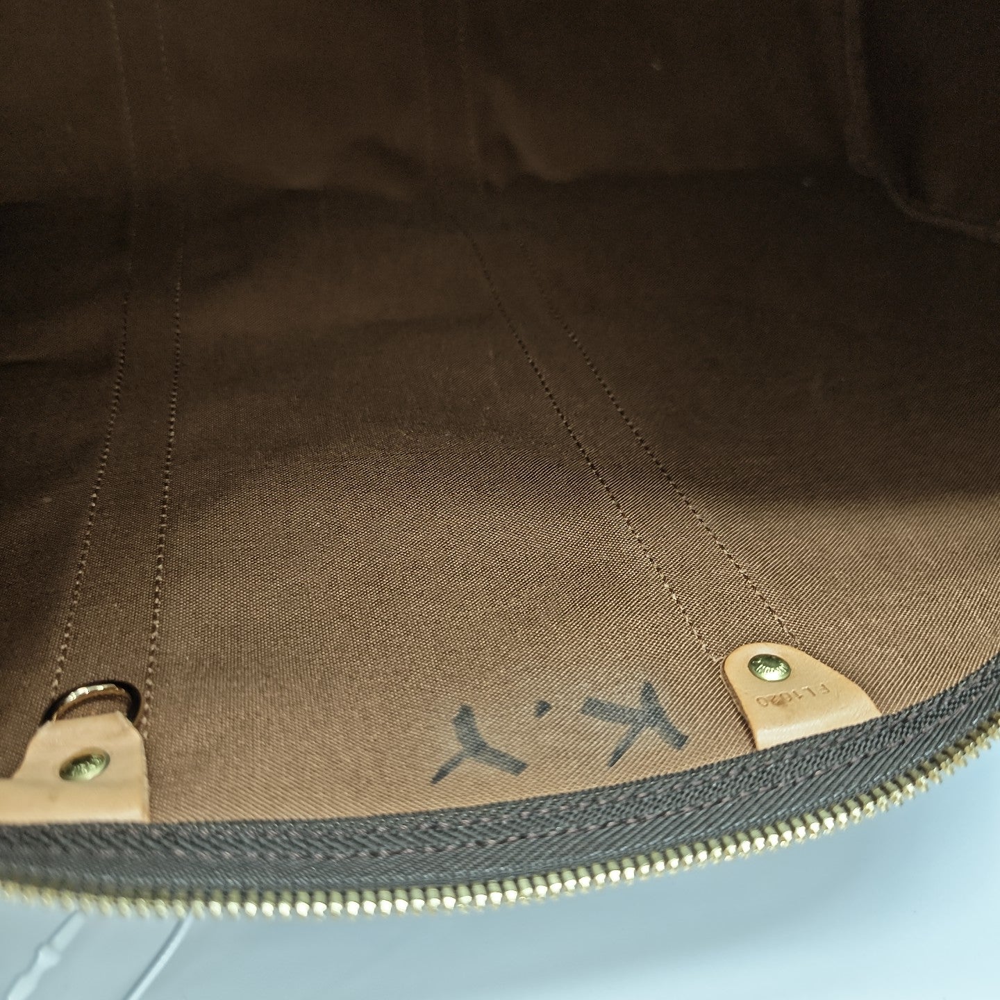 SAC SOUPLE 55 Monogram Coated Canvas Brown