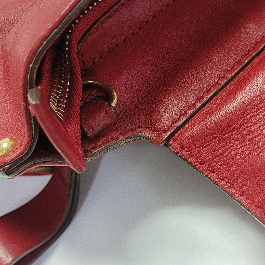 Sophia Calfskin Red