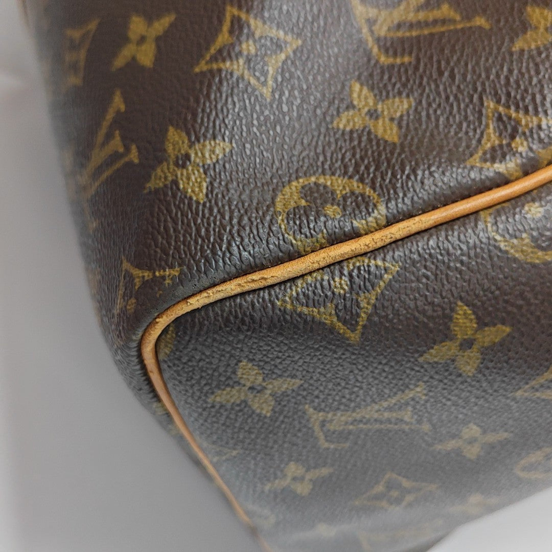 SAC SOUPLE 55 Monogram Coated Canvas Brown
