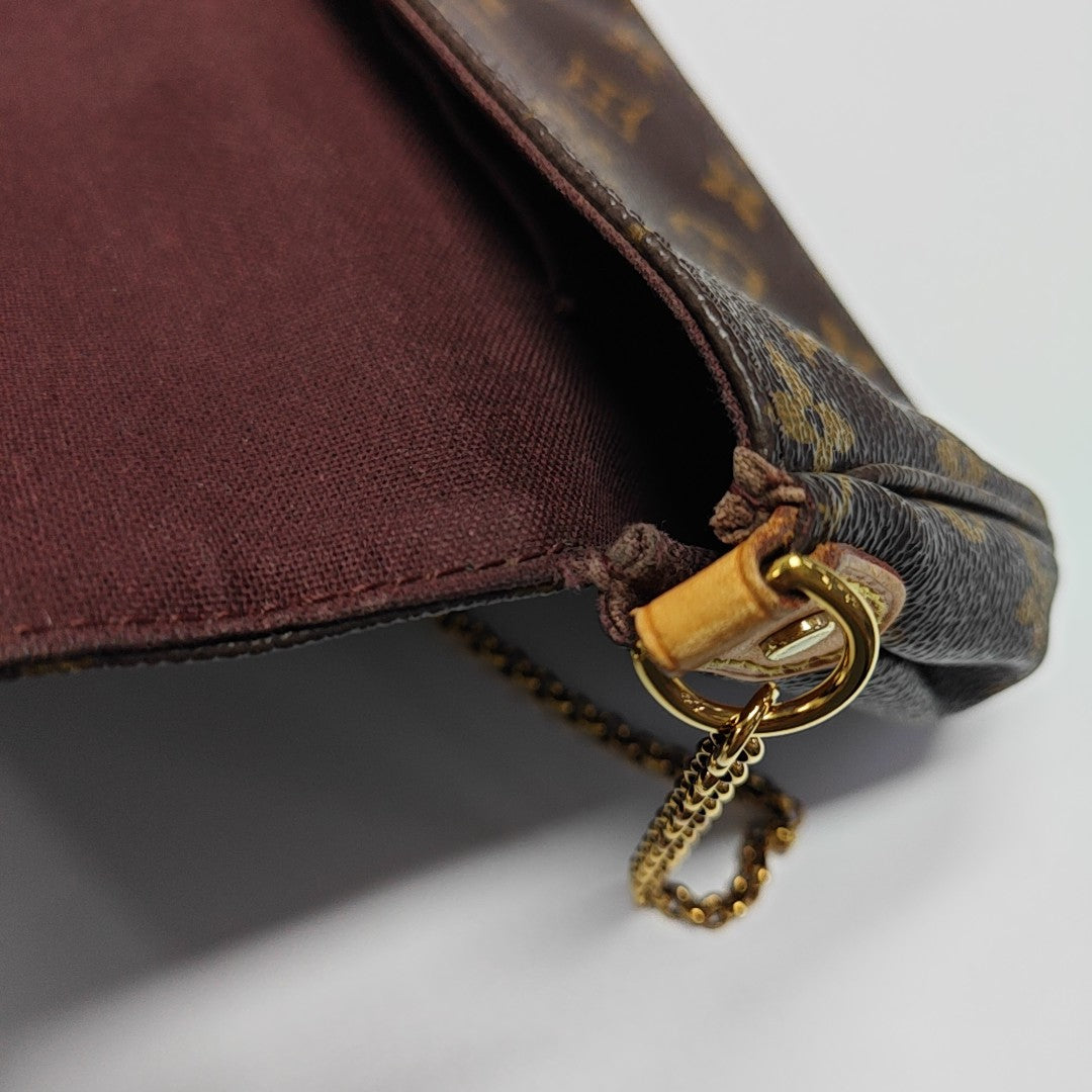 FAVORITE PM Monogram Coated Canvas Brown