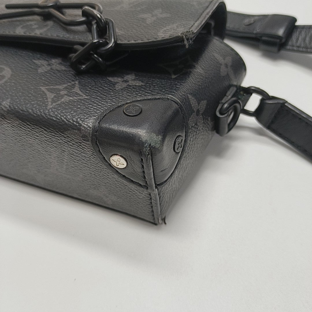 STEAMER Mini Monogram Coated Canvas Black