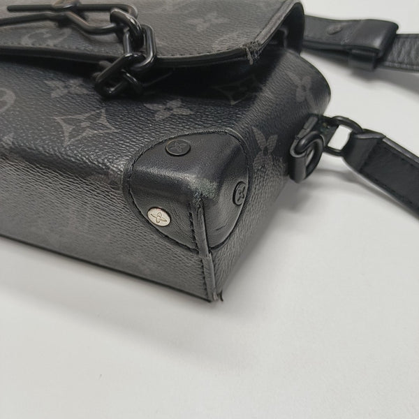 STEAMER Mini Monogram Coated Canvas Black