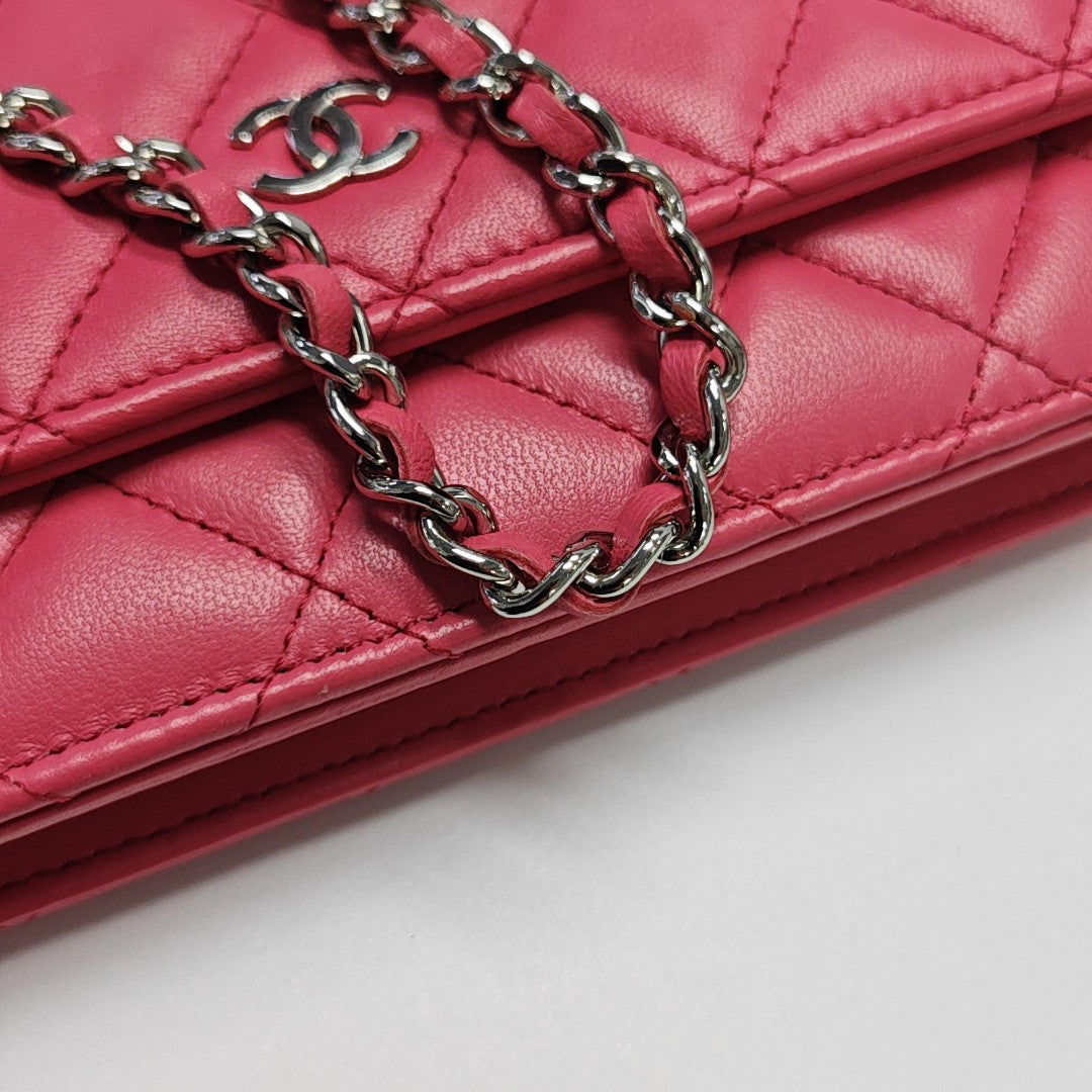 WOC Quilted Lambskin Pink