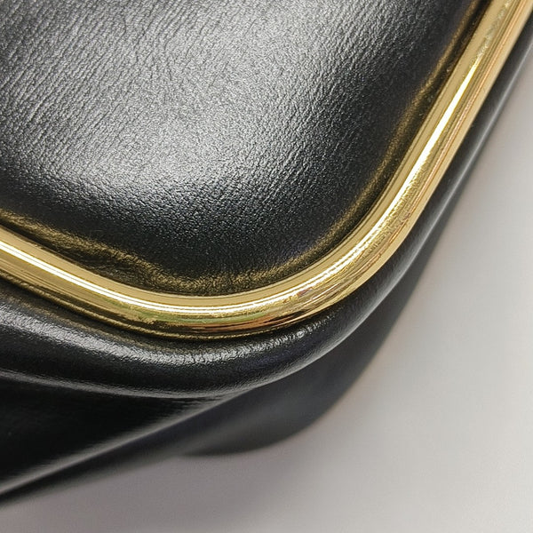 Calfskin Shoulder Bag Black