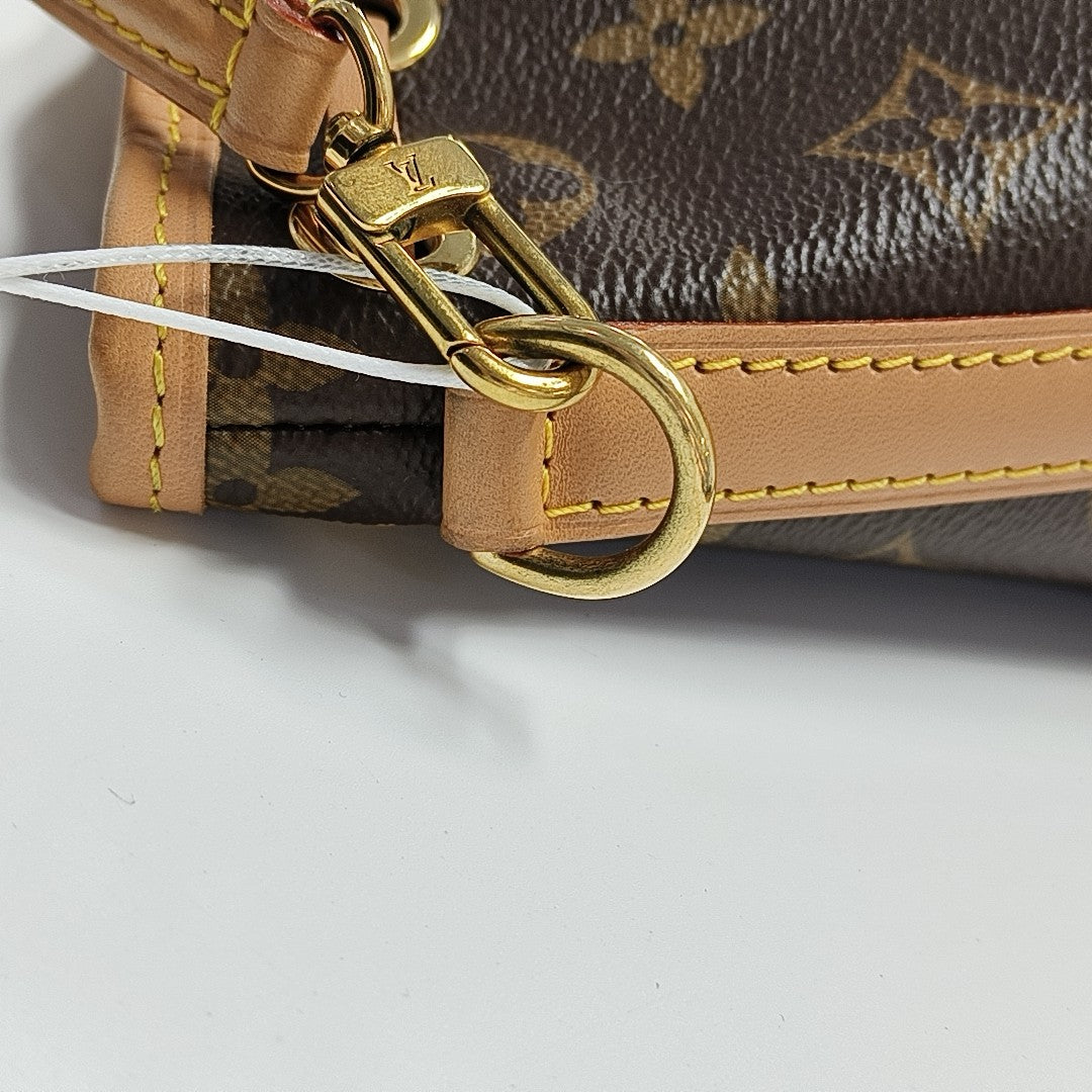 NOÉ Nano Monogram Coated Canvas Brown
