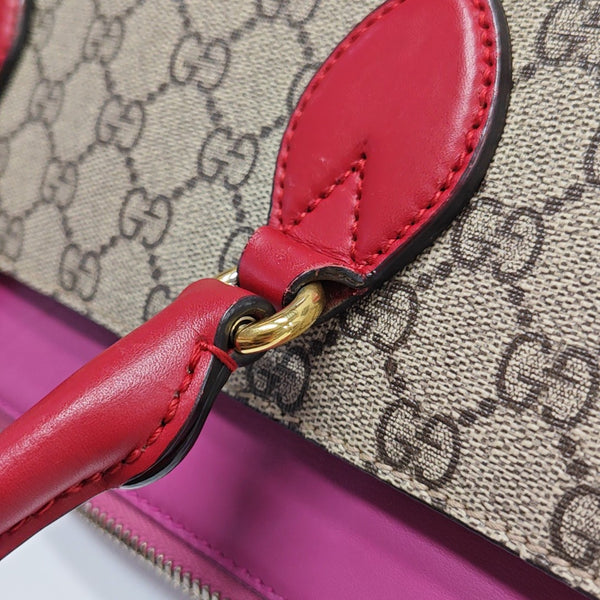 GG Blooms Monogram Coated Canvas Beige
