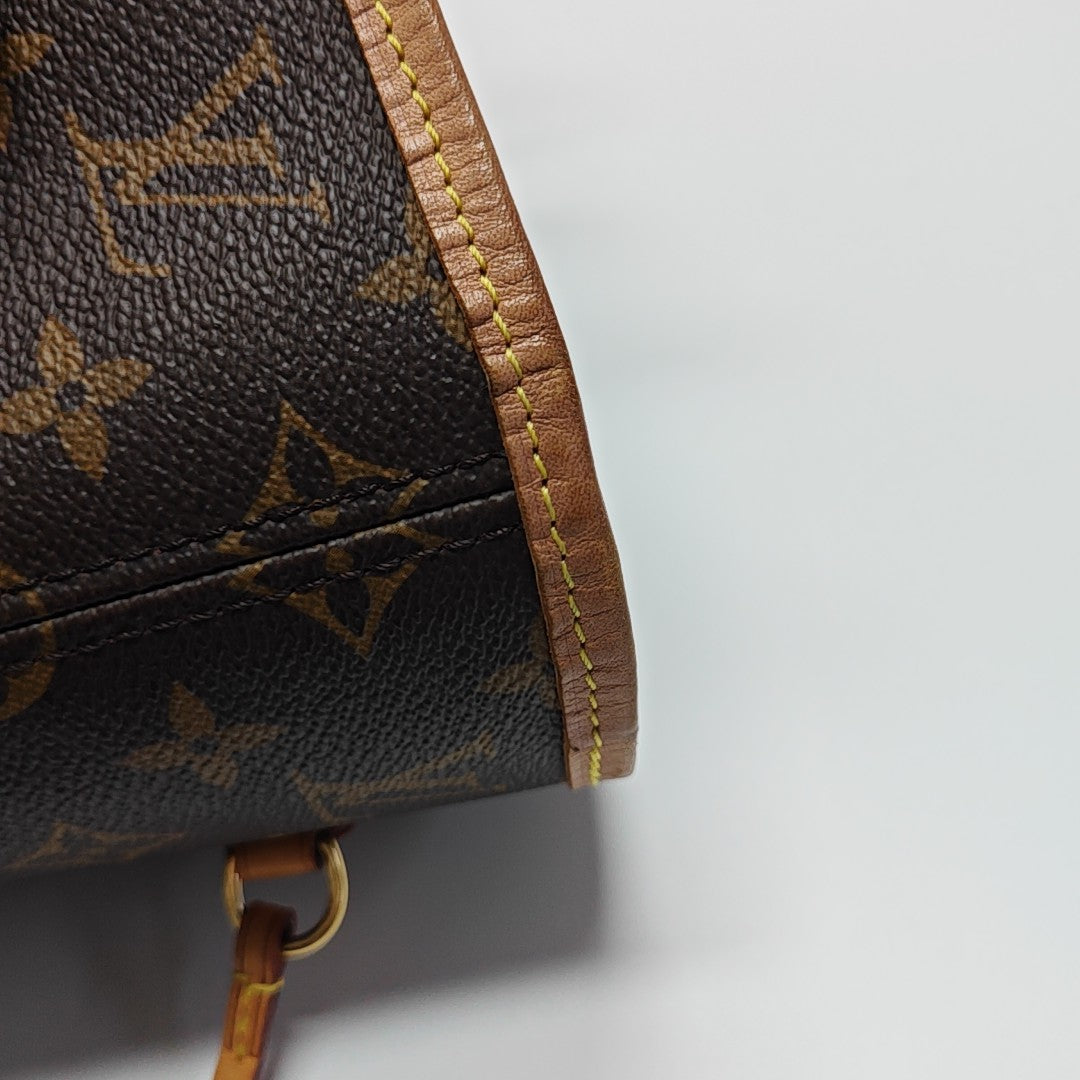 NEVERFULL MM Monogram Coated Canvas Brown