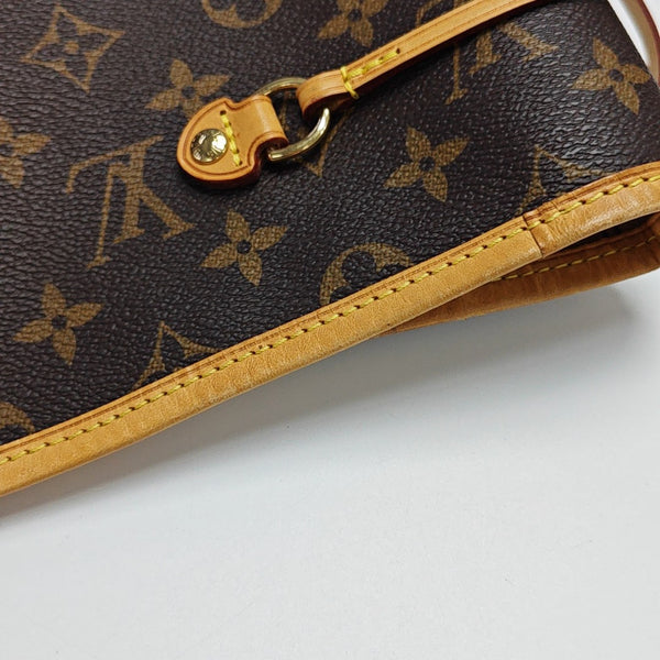NEVERFULL GM Monogram Coated Canvas Brown