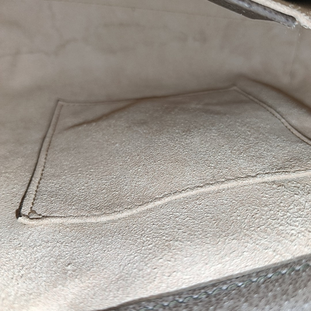 Ophidia Small Monogram Coated Canvas Beige