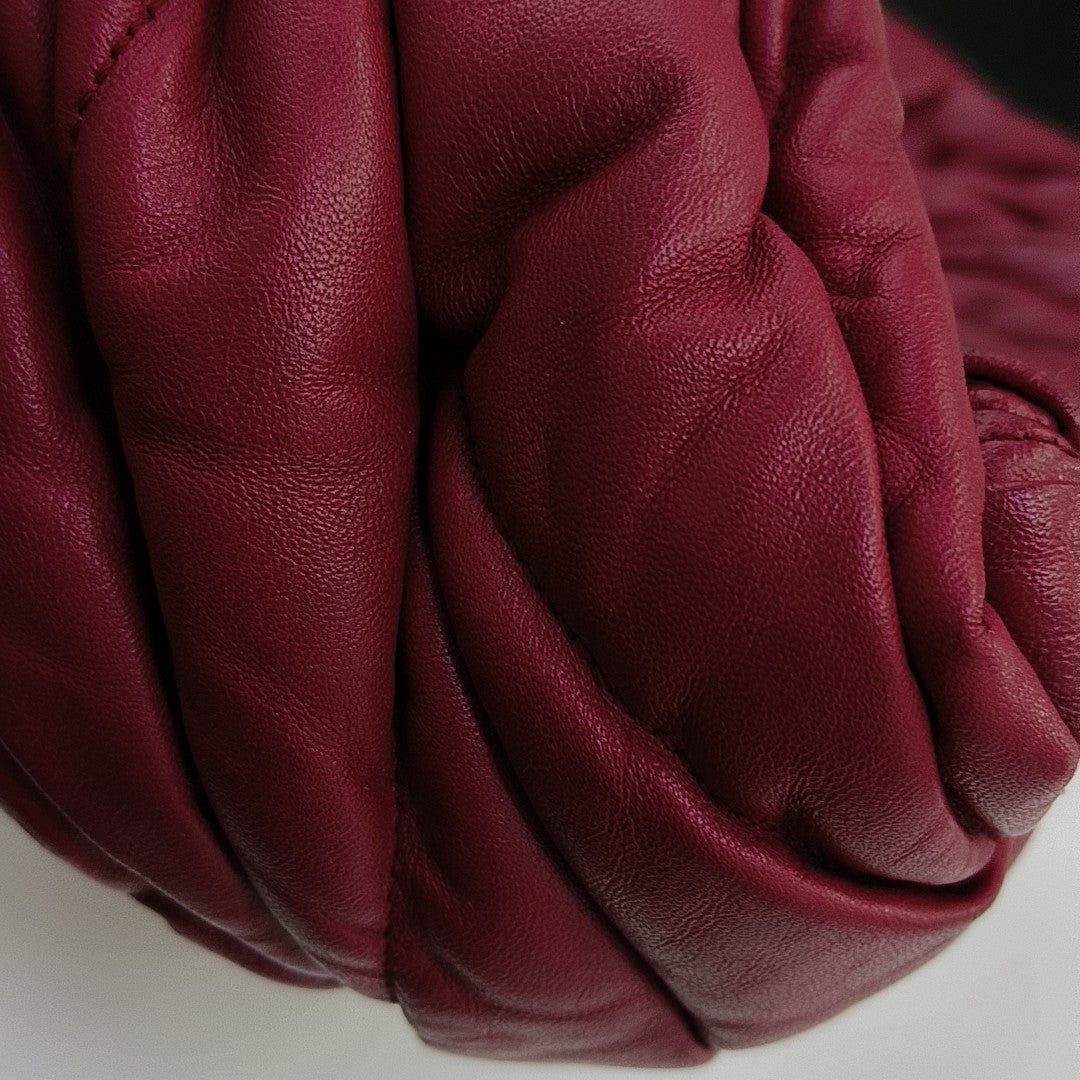 Quilted Lambskin Shoulder Bag Red