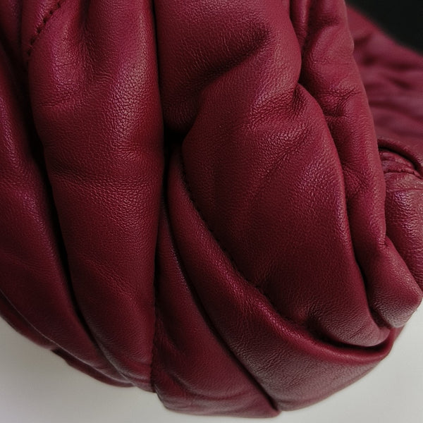 Quilted Lambskin Shoulder Bag Red