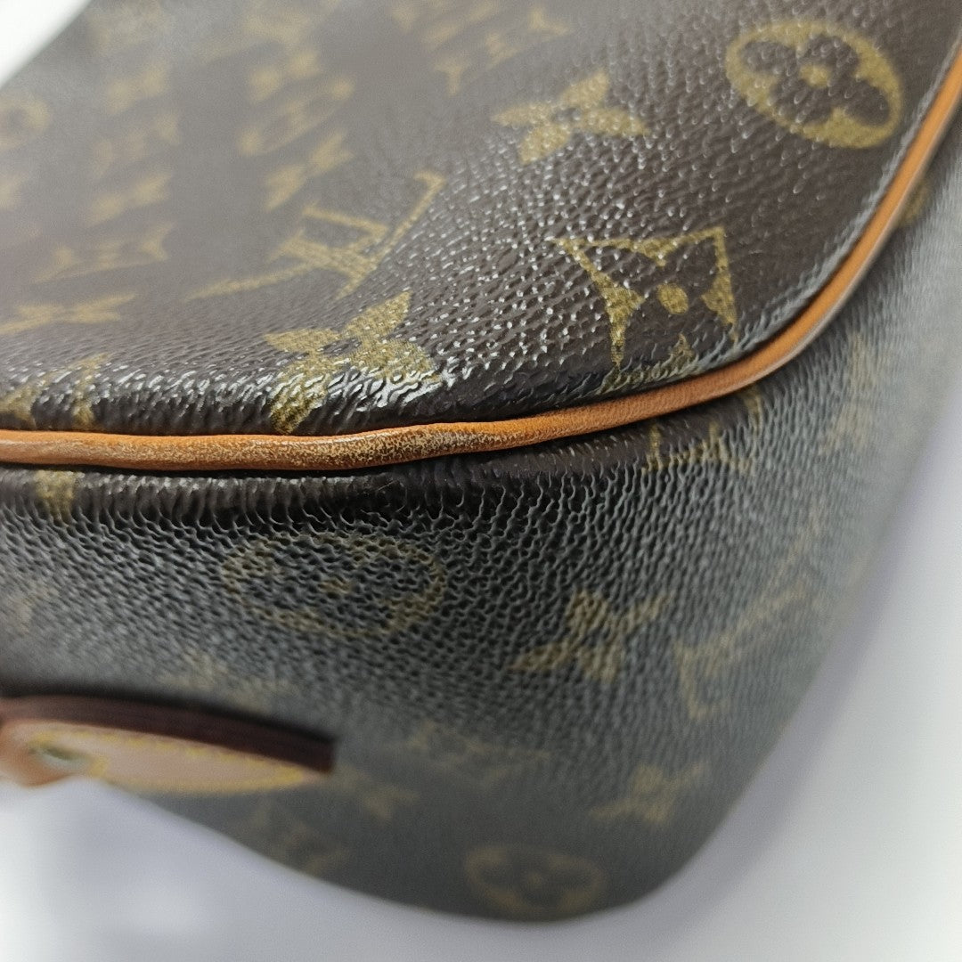 BLOIS PM Monogram Coated Canvas Brown