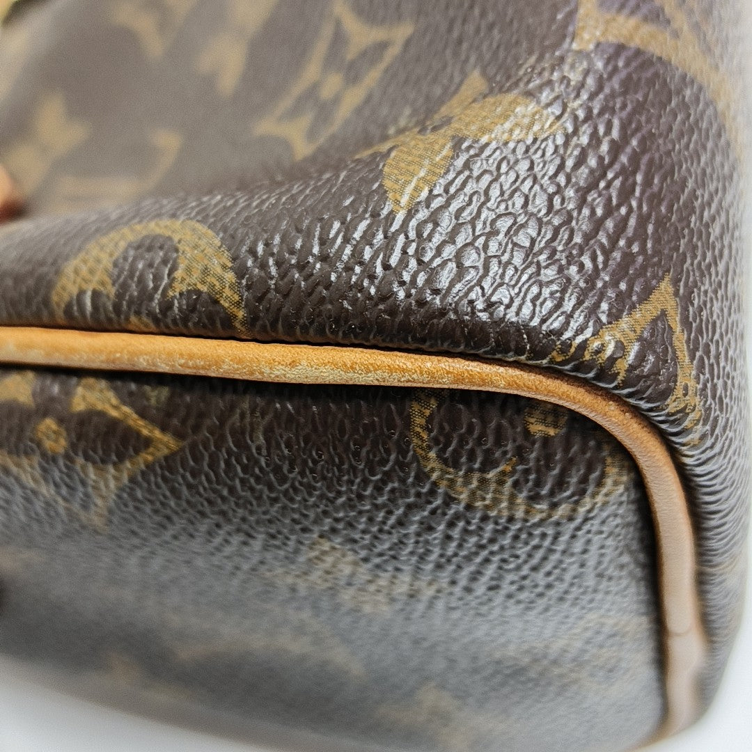 SPEEDY Nano Monogram lona revestida marrón