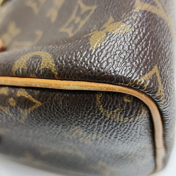 SPEEDY Nano Monogram lona revestida marrón