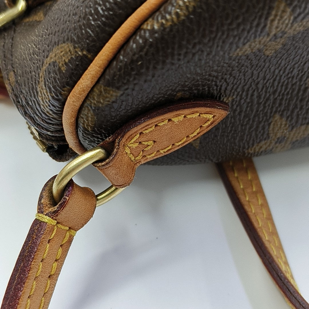 SPEEDY Nano Monogram Coated Canvas Brown