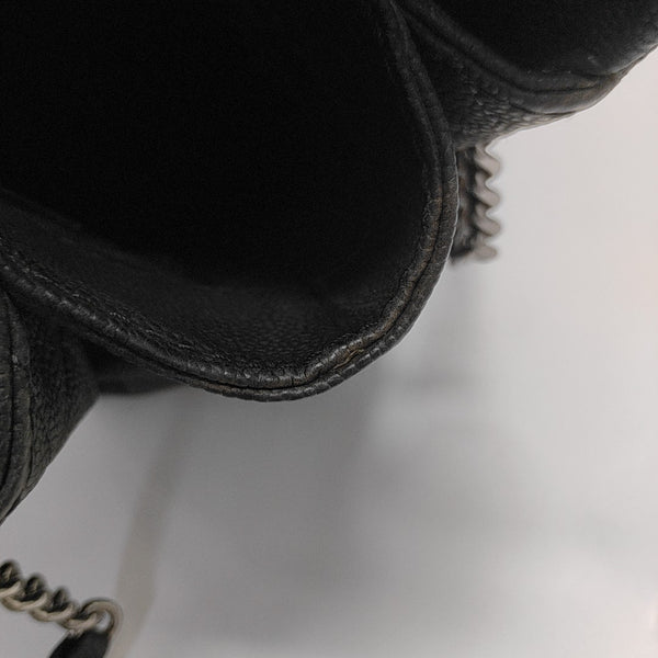 Quilted Grained Calfskin Black