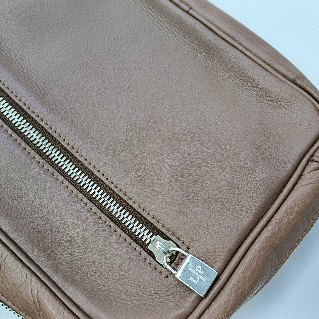 Calfskin Clutch Beige