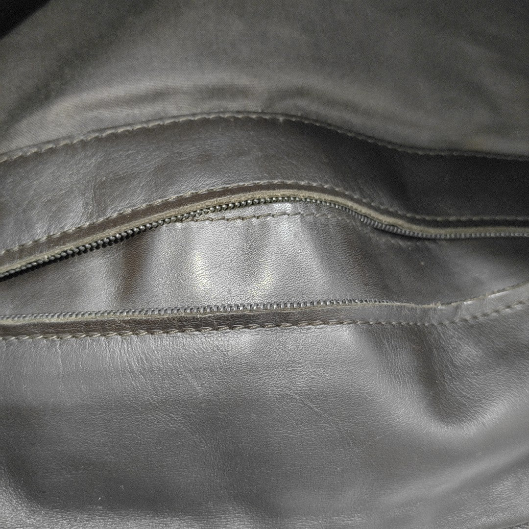 Calfskin Shoulder Bag Brown