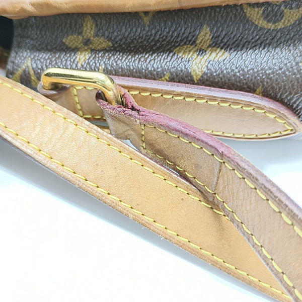 MENILMONTANT MM Monogram Coated Canvas Brown