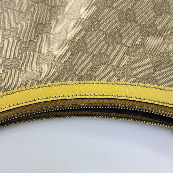 Monogram Coated Canvas Shoulder Bag Beige