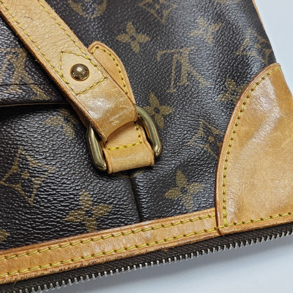 ODEON Monogram Coated Canvas Brown