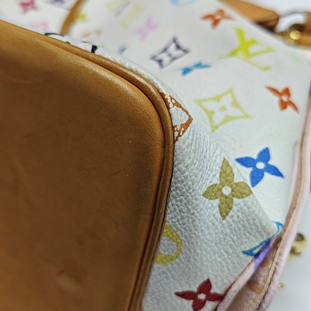 NÉONOÉ MM Monogram Coated Canvas White