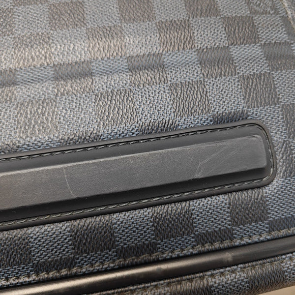 PEGASE 55 Damier Coated Canvas Blue