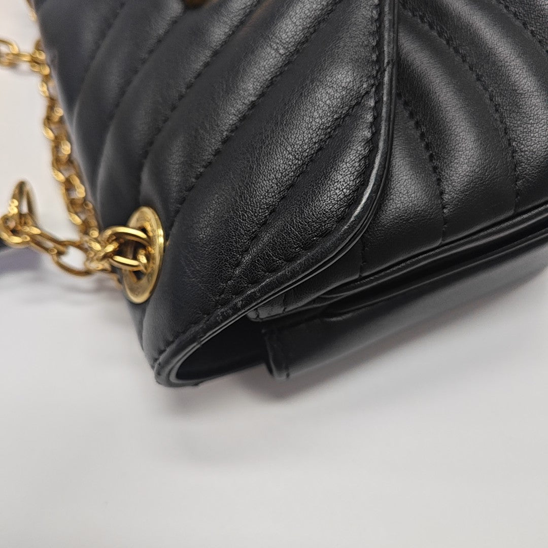 NEW WAVE PM Quilted Calfskin Black