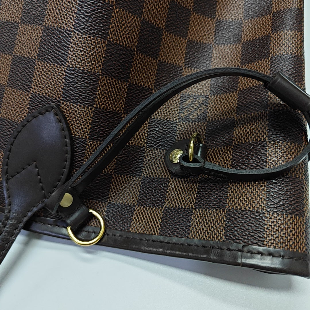 NEVERFULL MM Damier Ebene Coated Canvas Brown