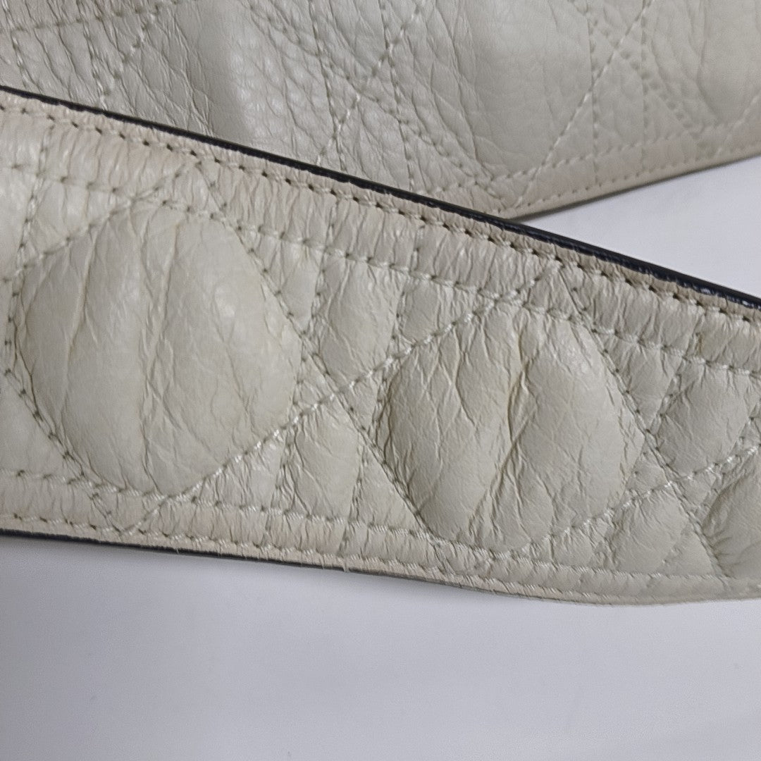 Lady Dior Mini Cannage Lambskin White