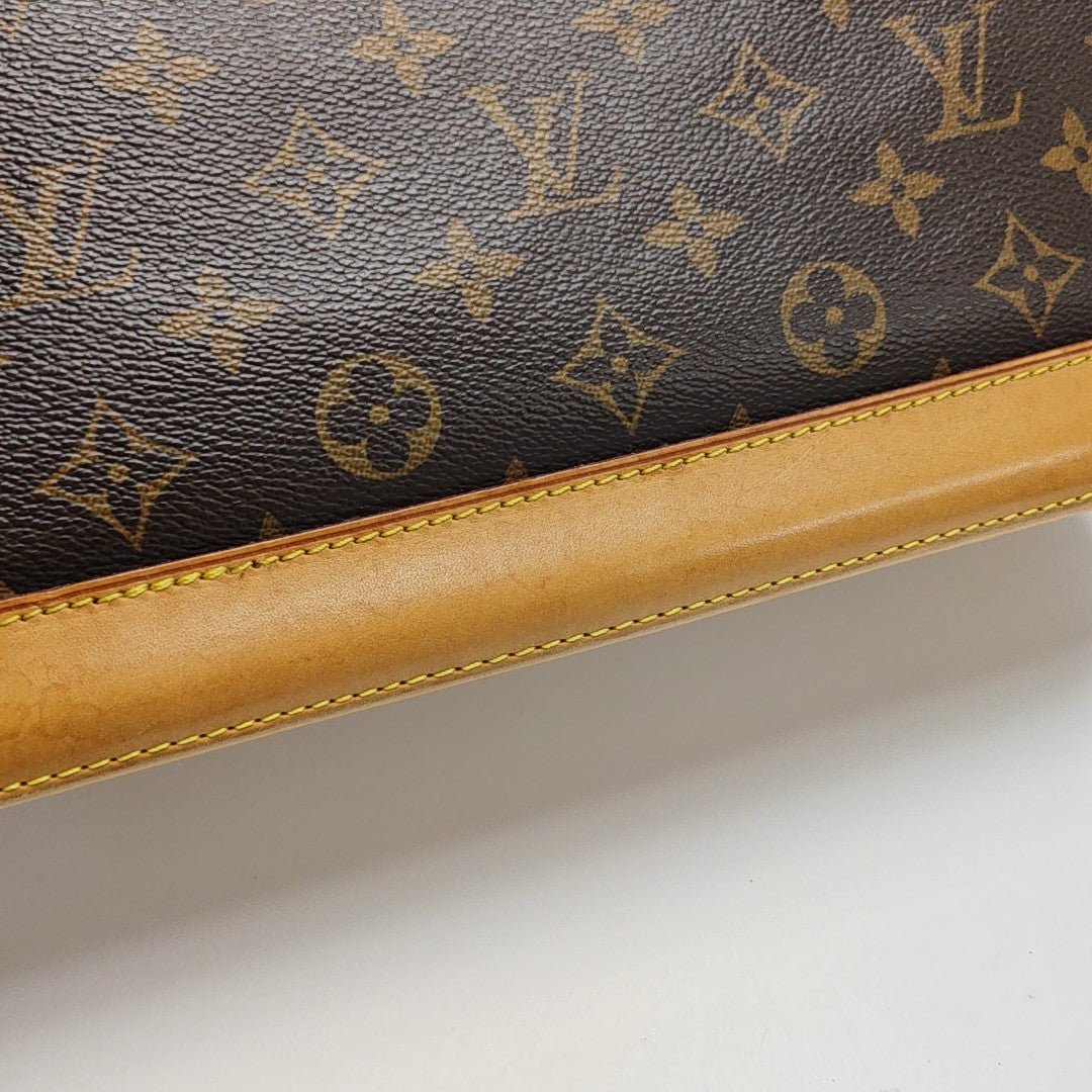 ALMA PM Monogram Coated Canvas Brown
